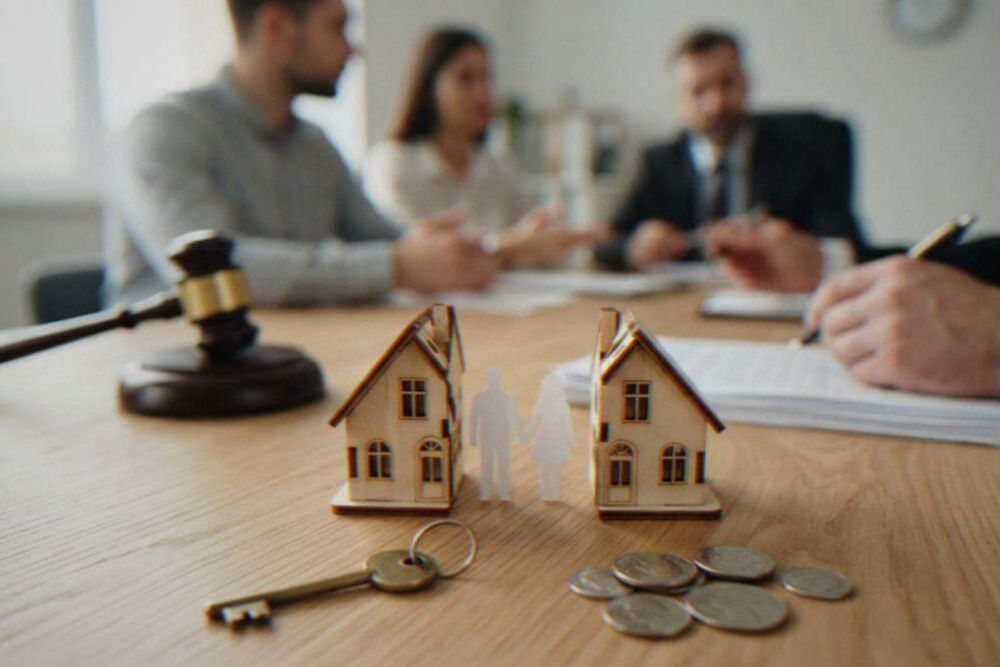 Clients reviewing legal documents with a Texas hidden