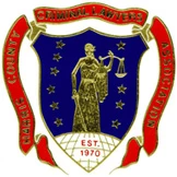 Essex County Criminal Lawyers Association logo featuring Lady Justice and stars, established in 1970.