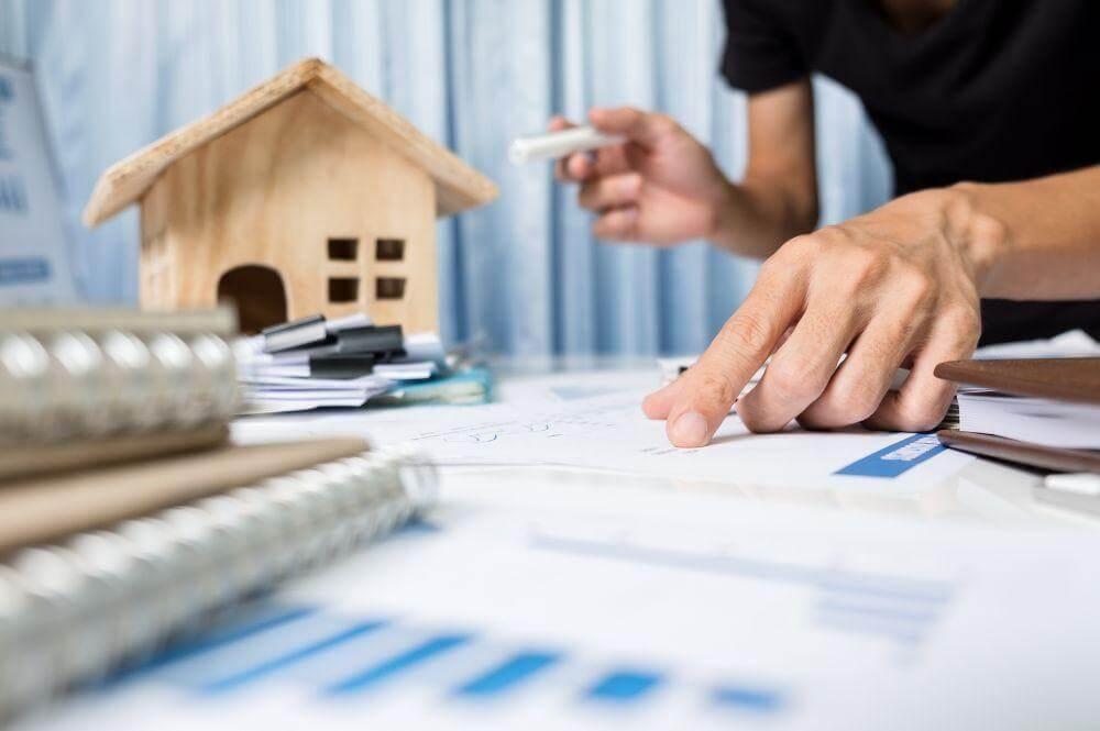 Person reviewing documents for a Texas hidden assets